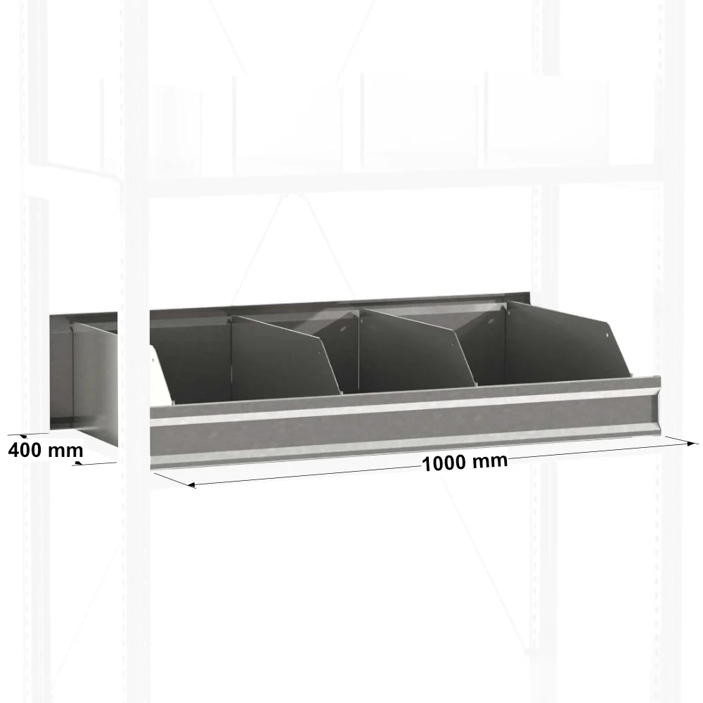 Casier de rangement pour étagère métallique ADAPTIV et ADAPTIV XL