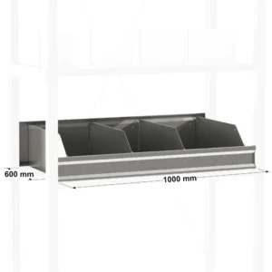 Casier de rangement pour étagère métallique ADAPTIV et ADAPTIV XL