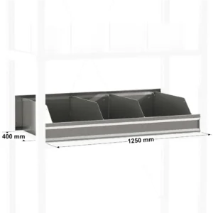 Casier de rangement pour étagère métallique ADAPTIV et ADAPTIV XL