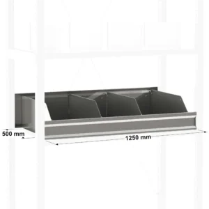 Casier de rangement pour étagère métallique ADAPTIV et ADAPTIV XL
