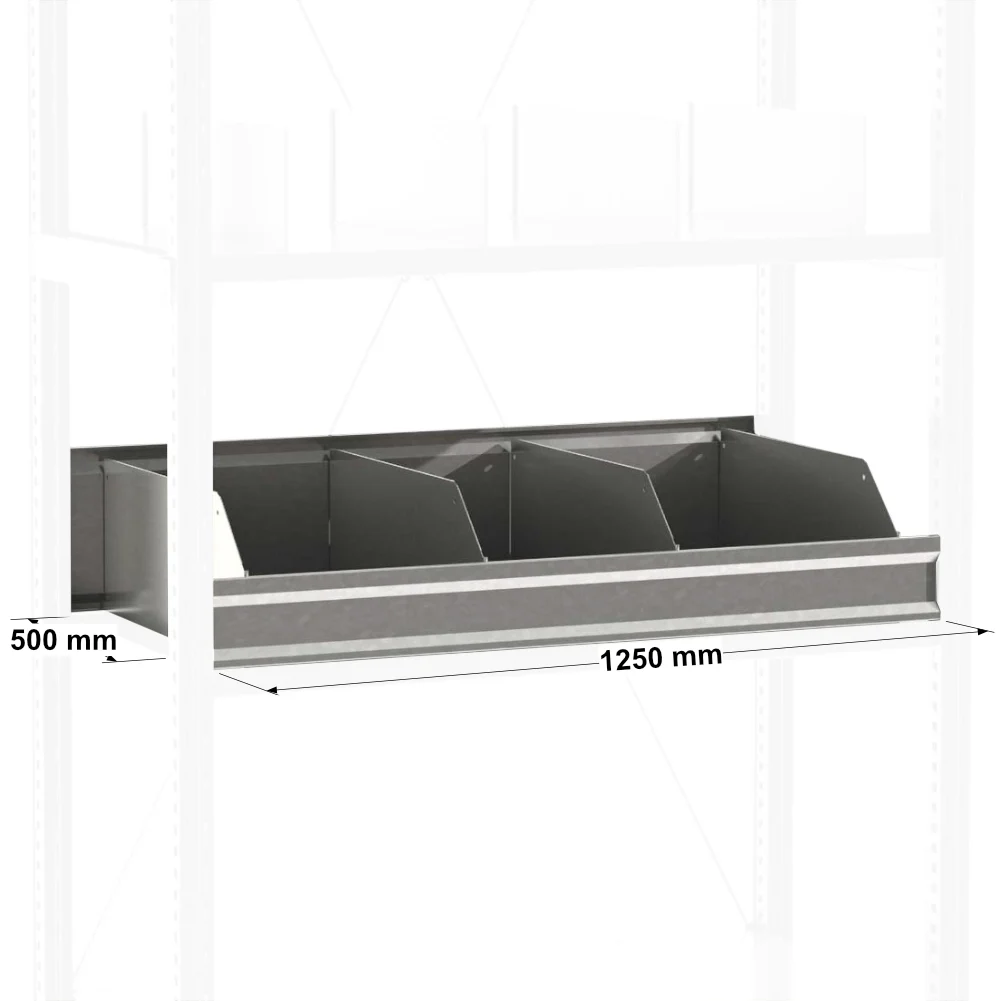 Casier de rangement pour étagère métallique ADAPTIV et ADAPTIV XL