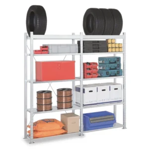 Étagère métallique pour garage – stockage pièces légères et pneus – ADAPTIV