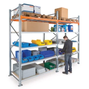 Rack à palettes et picking pour charges mi-lourdes – H3000 et H4500 mm – EPSIRACK HYBRIDE