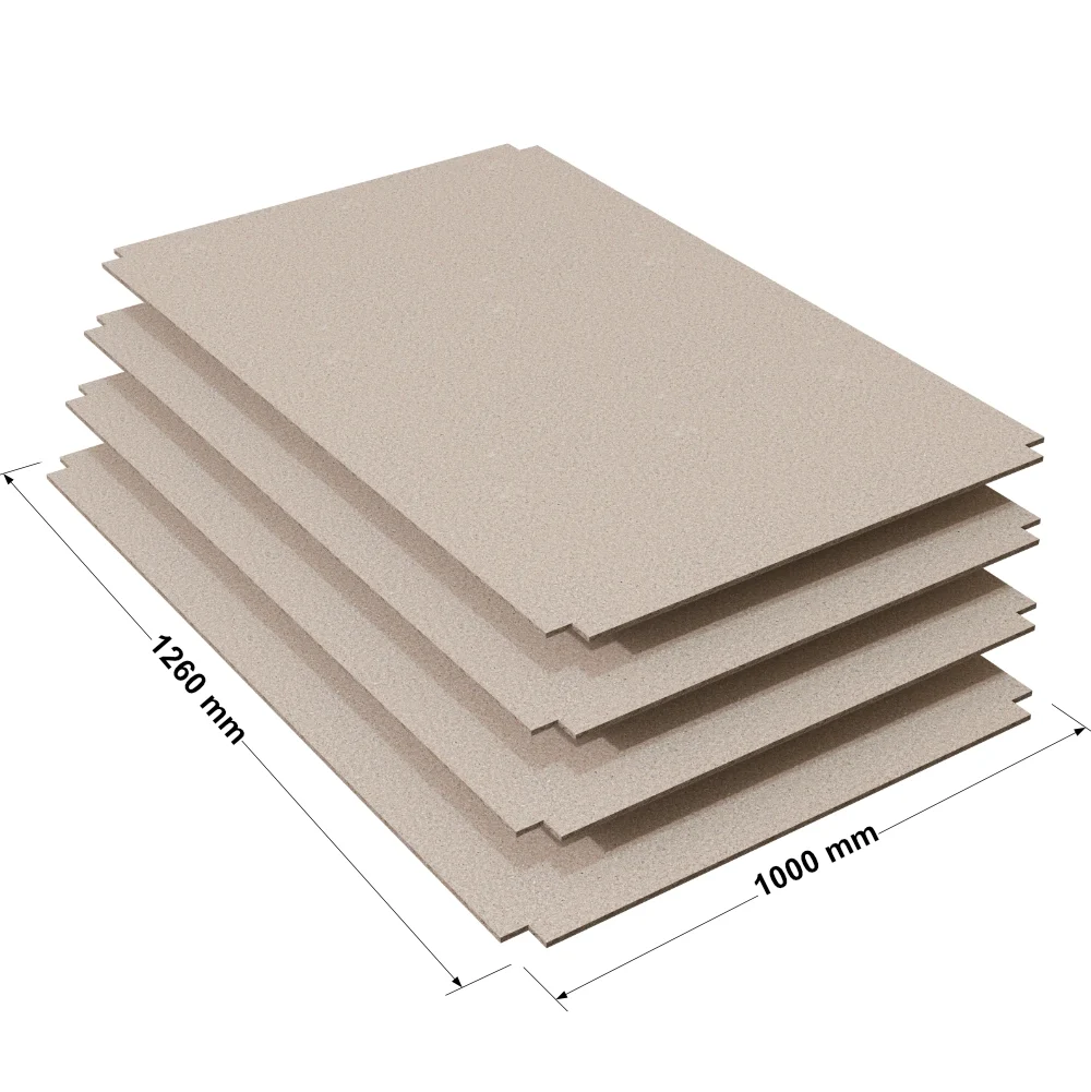Lot de 4 plateaux aggloméré pour tablettes tubulaires FLIPLUS