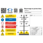 TandT Plaque de charge pour rayonnage en porte à faux A4,Plaque de charge pour cantilever
