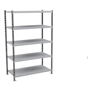 Rayonnage métallique pour archives avec tablettes tôlées FLICLASS, rayonnage à tablettes tôlées