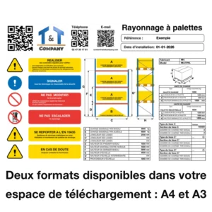 Plaque de charge pour rack – téléchargeable