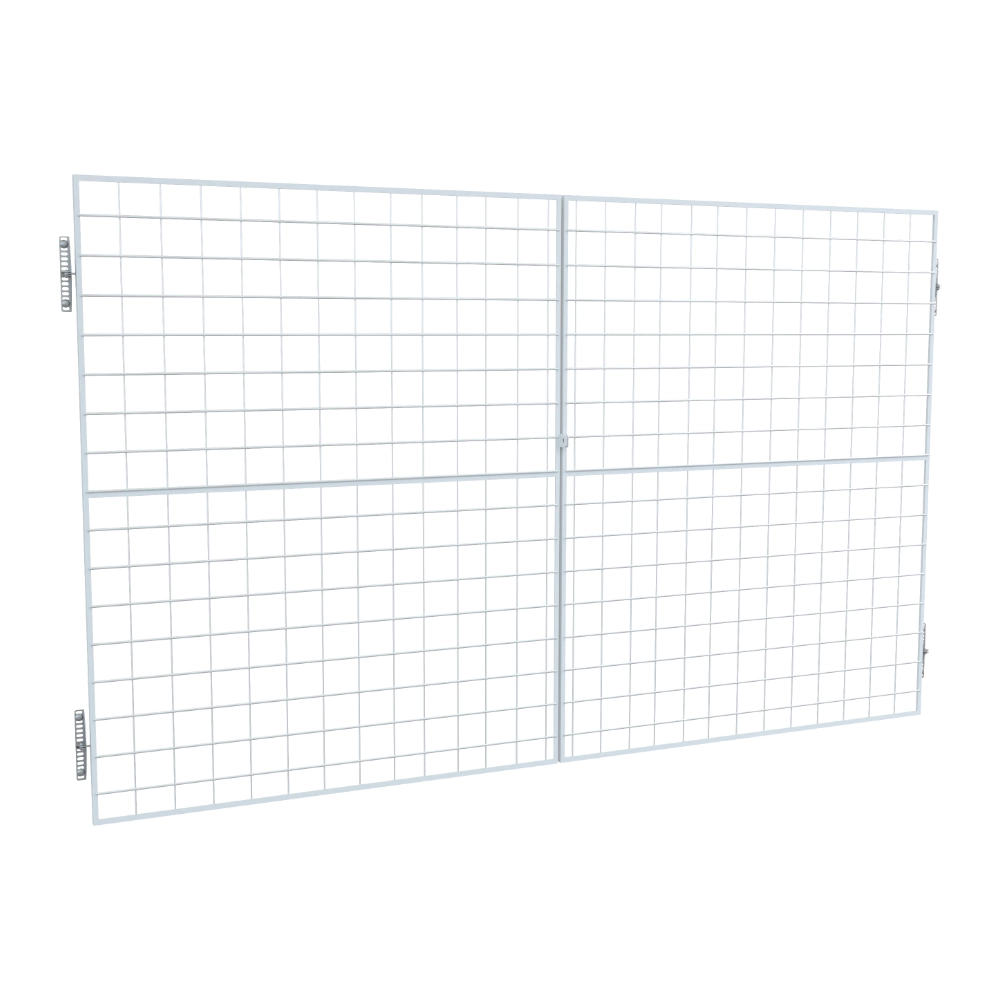 porte battante grillagée