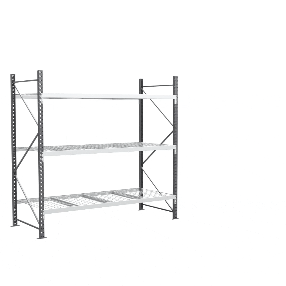 Rayonnage avec plancher grillagé