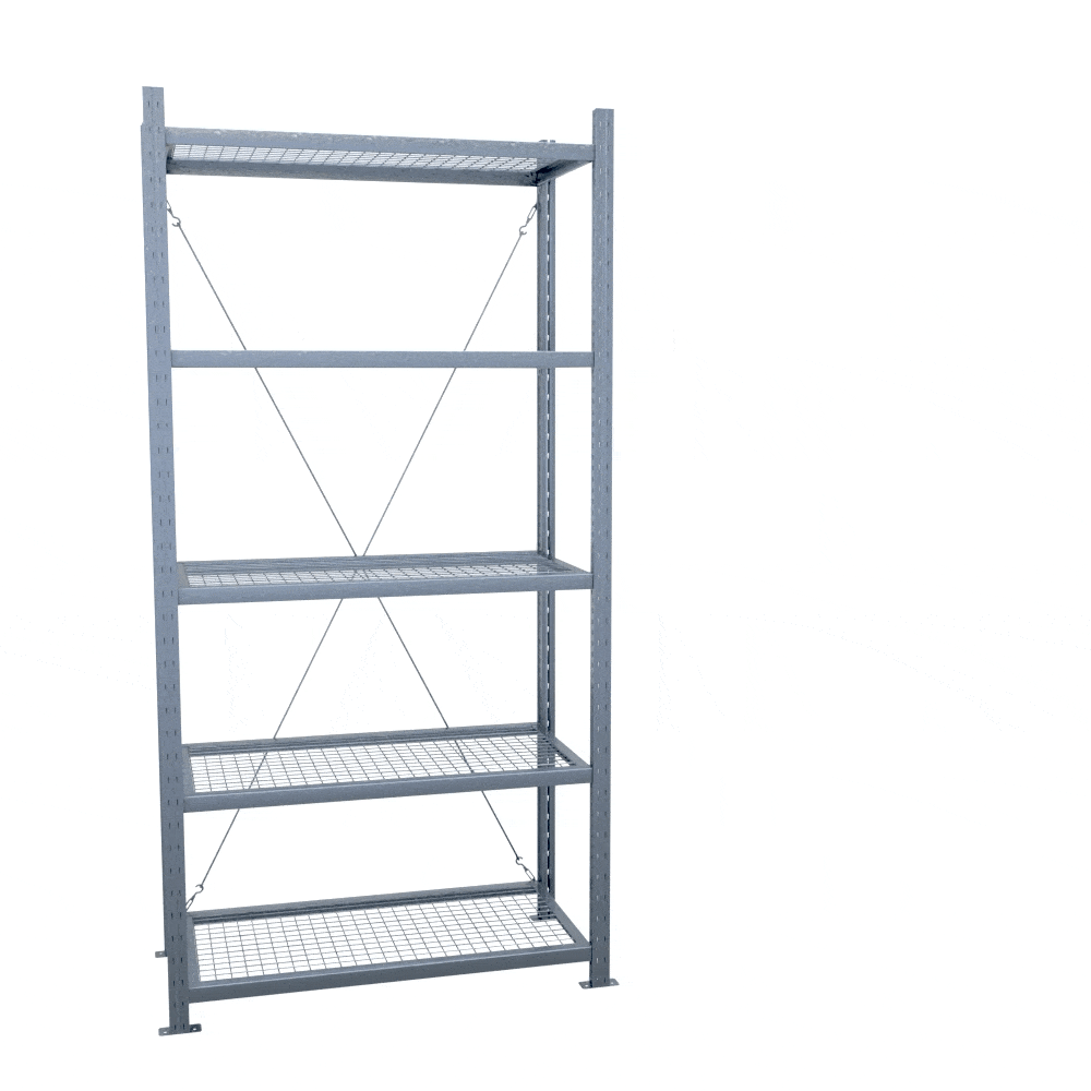 Étagère métallique pour stockage professionnel
