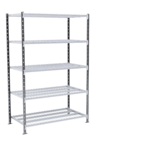 Rayonnage grillagé pour stockage industriel sécurisé